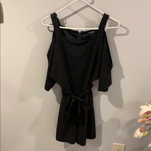 Black shorts romper